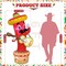 6FT Cinco De Mayo Inflatables Chili Mexican Party Decorations, Blow Up May 5 Taco Sombreros Guitar Mexicano Fiesta Party Decorations with Built-in LEDs for Outdoor Garden Lawn Yard